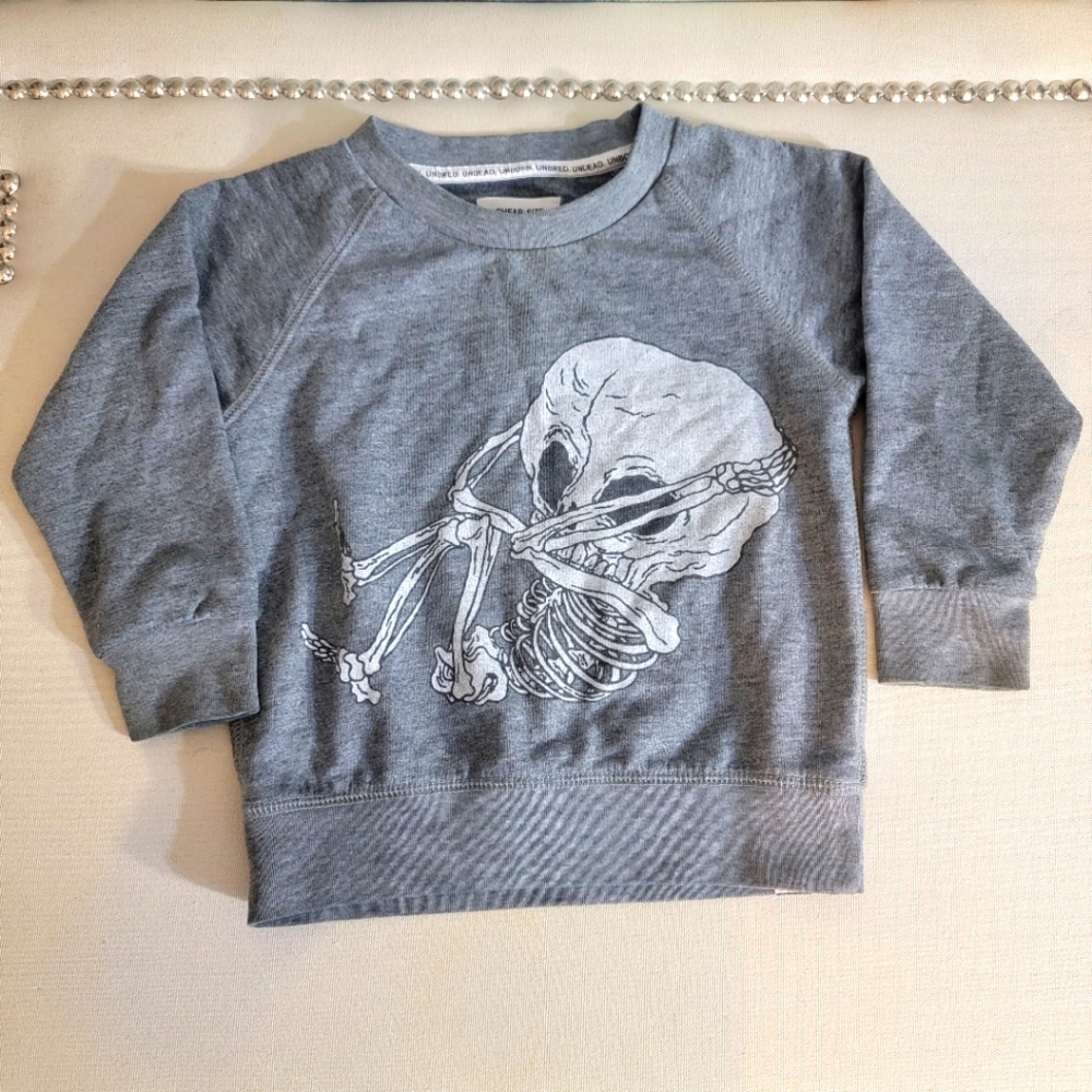 Cheap Monday Toddler Grey Baby Skeleton Sweatshirt 12-18M